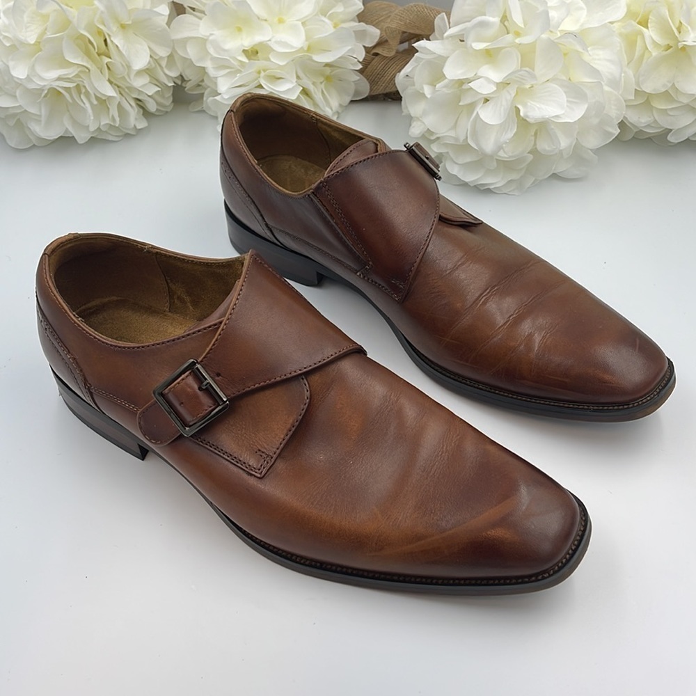 Florsheim Sorrento Monk Strap Slip-On brown Men’s shoe size 10M - Picture 3 of 9